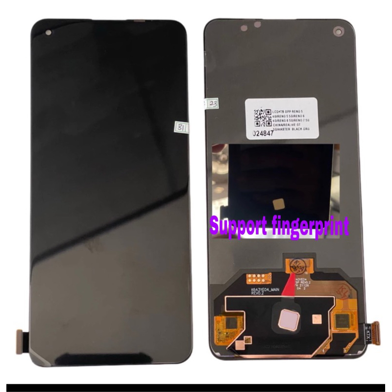 lcd touchscreen oppo reno 5 4G/reno 5 5G/reno 6 4G dan 5G/reno 7 5G/realme GT 5G/master edition orig