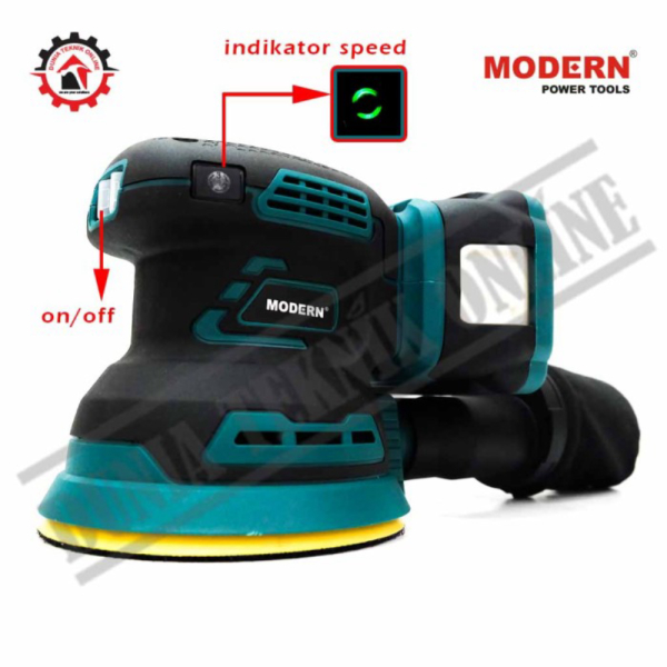 MODERN M-50 Cordless Orbital Sander Mesin Amplas Bulat Baterai Limited