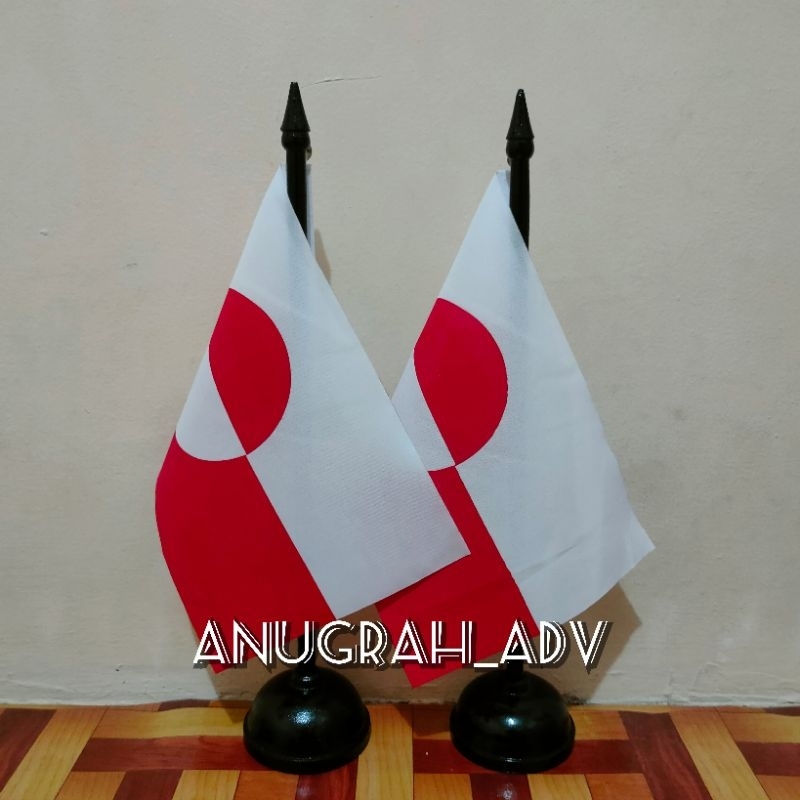 

tiang kayu bendera meja GREENLAND
