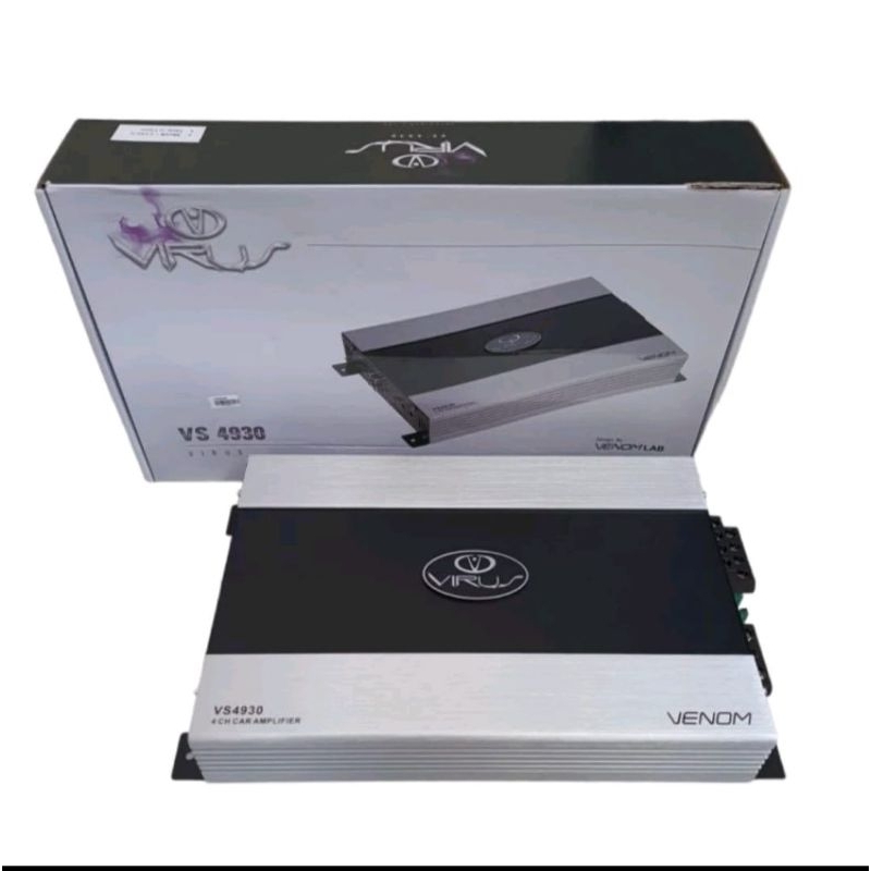 power amplifier mobil 4ch venom virus 4930 original garansi resmi promo termurah