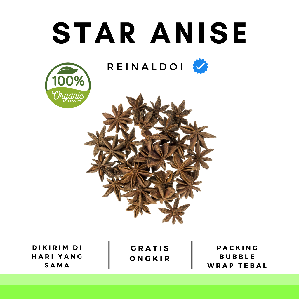 

Star Anise Bunga Lawang Pekak Rempah 100 GR