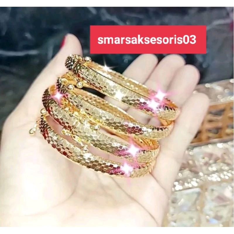 4pcs gelang tangan wanita titanium asli