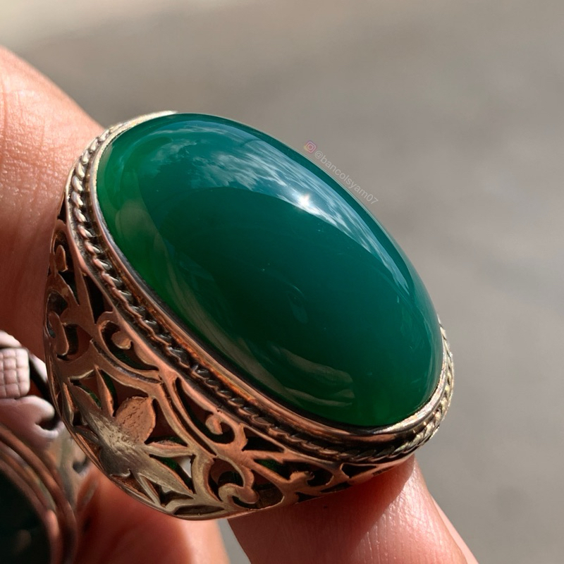 Batu Hijau Garut Cisangkal Lawas Natural Berikut Memo IGS + Bonus Garut baby small