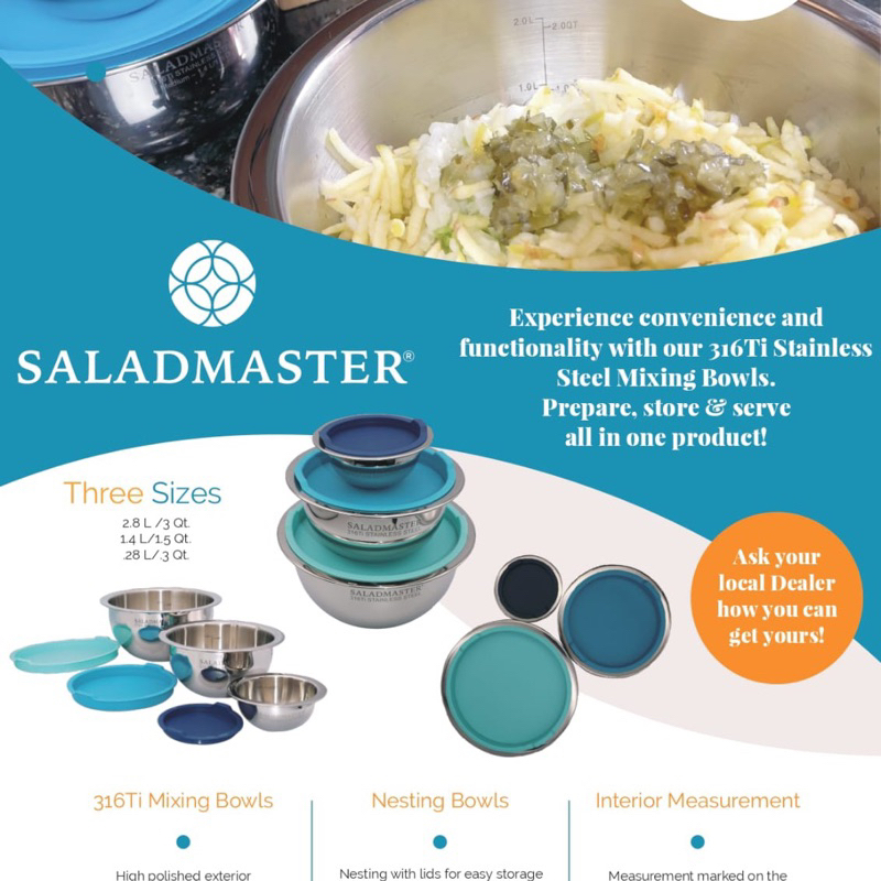 THREE BOWL SET SALADMASTER