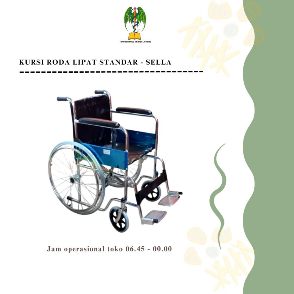 kursi roda standar / kursi roda