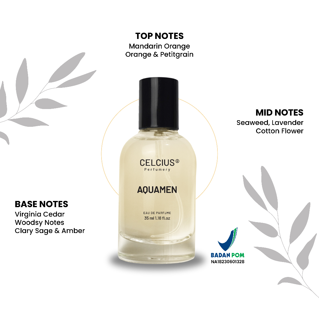 Parfum Celcius BPOM Eau De Parfume 35ml Pria Laki Laki