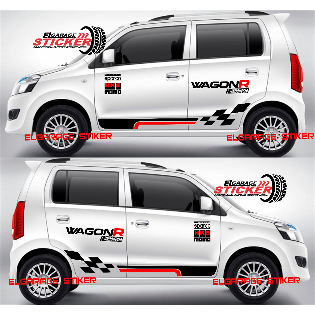 stiker mobil wagon r stiker body samping mobil suzuki karimun wagon r terbaru