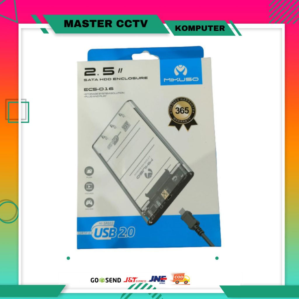 MIKUSO SATA HDD ENCLOSURE 2.5" USB 2.0