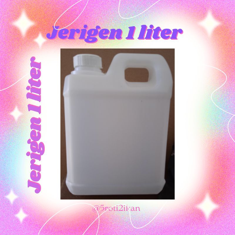 Jerigen 1 liter Bekas (pendek/tinggi) Jirigen 1 liter, Jerry can