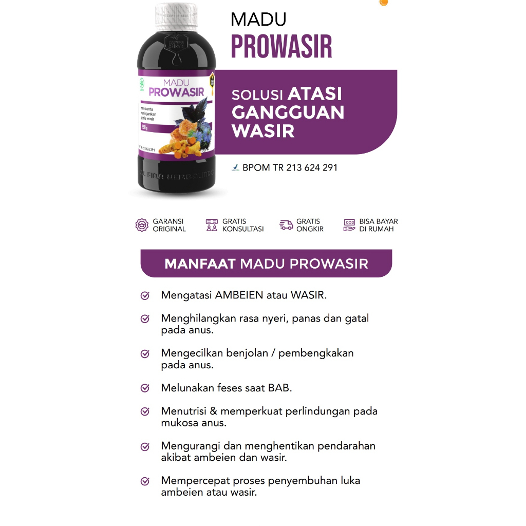 

MADU PROWASIR Original Madu Fira | Solusi Atasi Gangguan Wasir