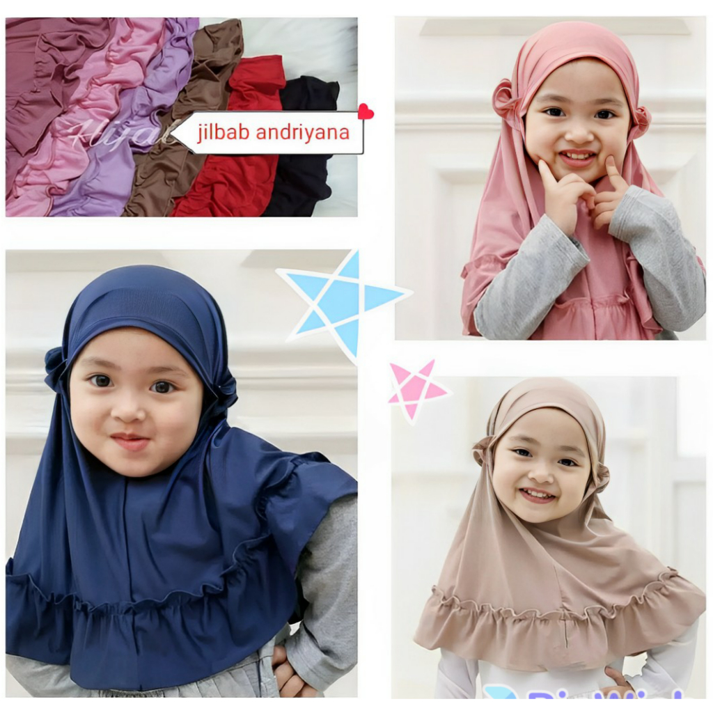 Jilbab Bayi Jilbab Anak Carla 0 - 2 Tahun