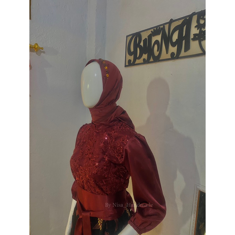 Kebaya Obi//Dress slim//Dress Brokat//Batik//DressKondangan//Bridesmaid//