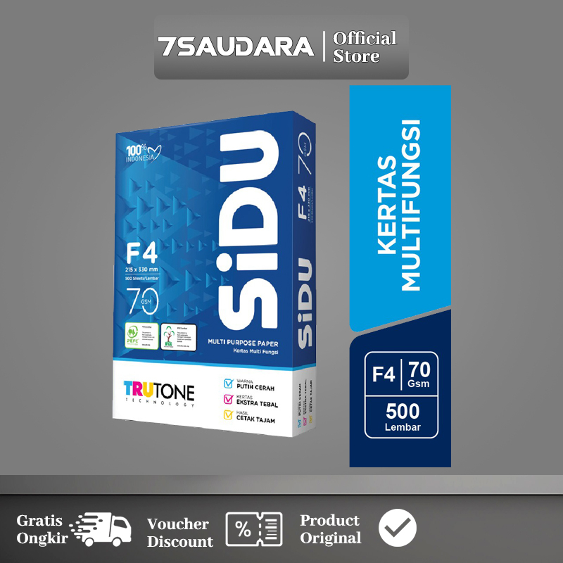 

SiDU Kertas Fotocopy 70 GSM F4