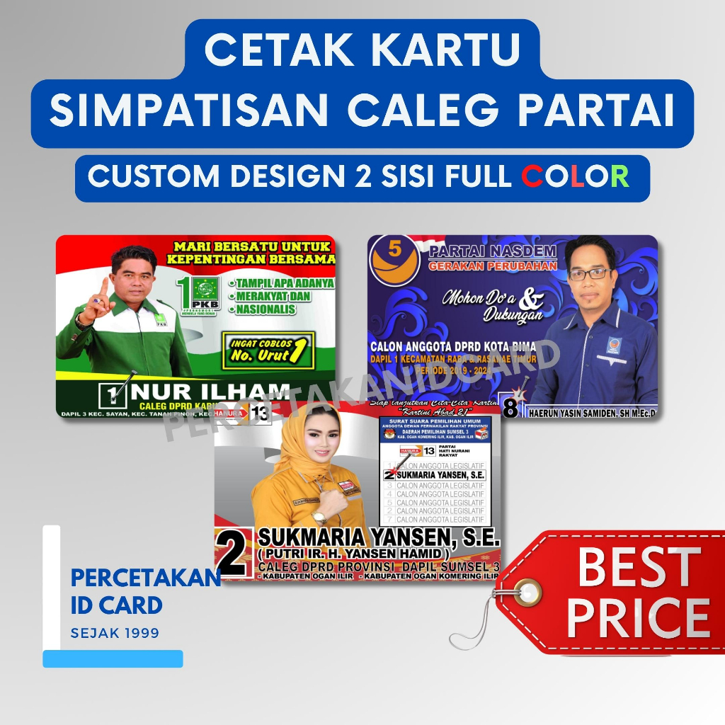 

Cetak Kartu Simpatisan Caleg Partai
