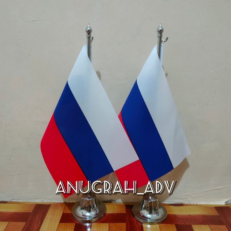 

tiang stainless bendera meja RUSIA