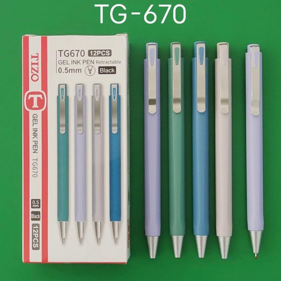 

Bolpen Gel Tizo TG670 / TG670 Retractable Gel Pen 0.5mm