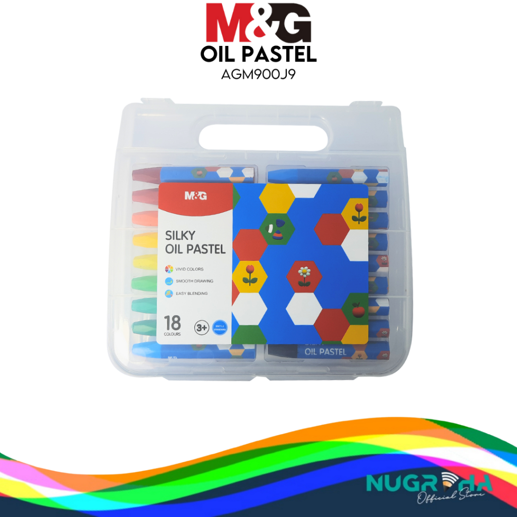 

SILKY OIL PASTEL CRAYON 18 WARNA M&G AGM900J9