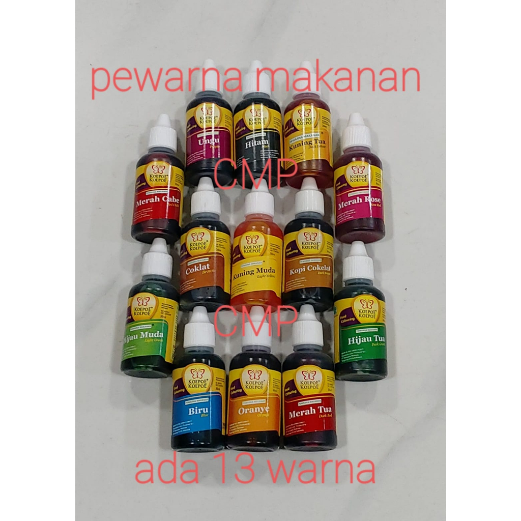 

PEWARNA MAKANAN KOEPOE 30ml -