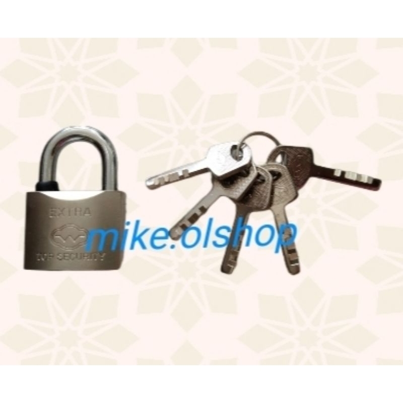 Gembok Wuzi / Gembok Pagar Anti Maling 5 anak kunci