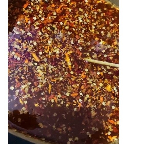 

chili oil dengan wijen