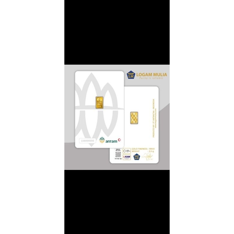 Emas Antam 0.5gr