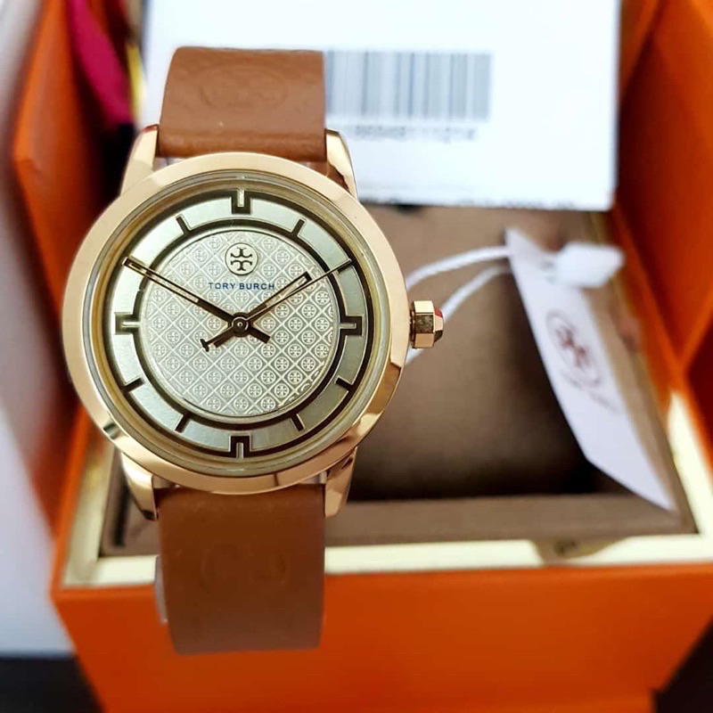 jam tangan wanita TORY BURCH TBW-1000 Premium batrai strap leather