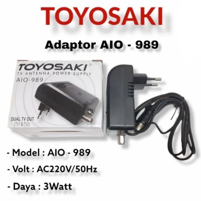 Power Supply Toyosaki AIO 989 /adaptor antena / Booster Antena