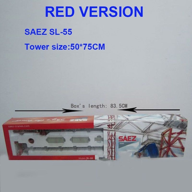 Diecast Miniatur Alat Berat Tower Crane Saez SL-55 Die-Cast Crane Kontruksi Metal