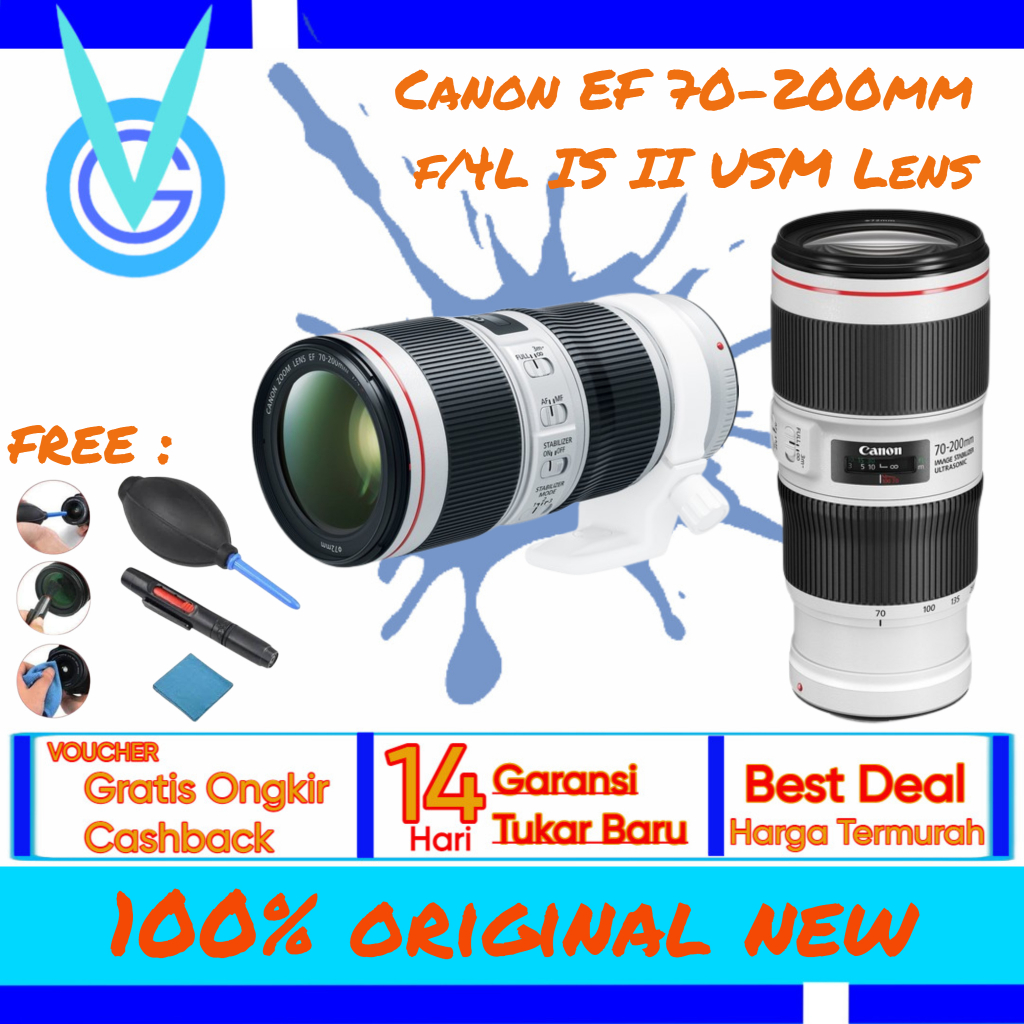Lensa Canon EF 70-200mm f/4L IS II USM Lens