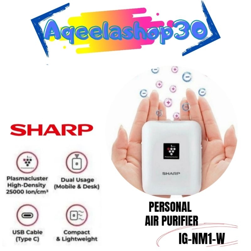 SHARP AIR PURIFIER IG-NM1-W / B PLASMACLUSTER | AIR PURIFIER SHARP