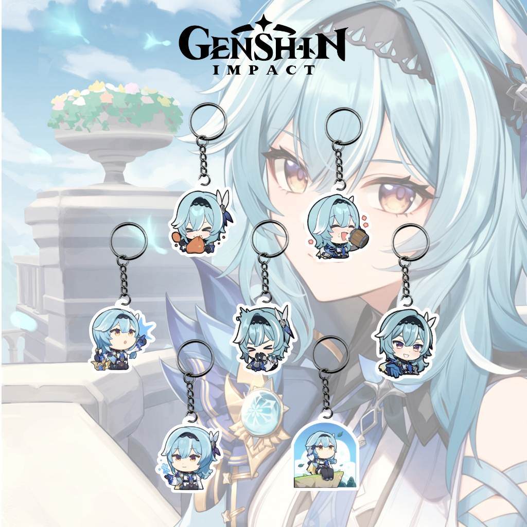 Gantungan Kunci Genshin Impact Edisi EULA dan Bisa Custom Satuan
