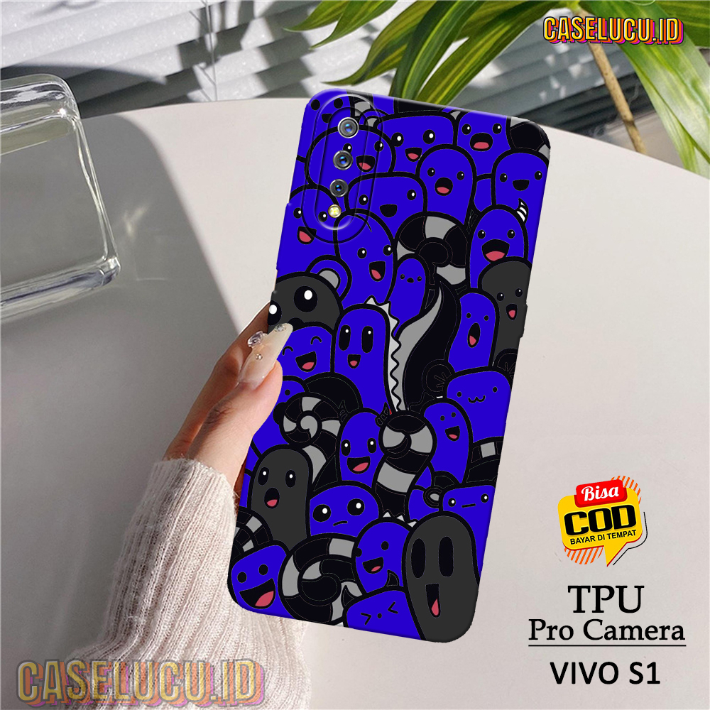 Casing Hp Vivo S1 Terbaru - Fashion Case Grafiti - Case Vivo S1 - Soft Case Hp Vivo S1 - Kesing Hp -