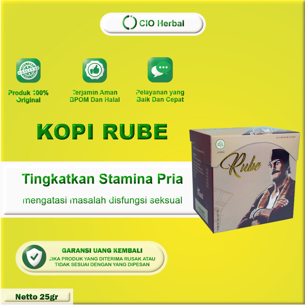 

Kopi Rube Isi 5 Sachet - Meningkatkan Stamina Pria