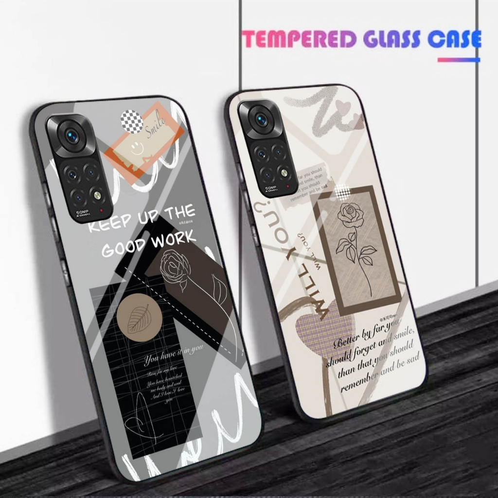 (GC 171) Softcase kaca Xiaomi Redmi Note 11 Not 11 Pro - kesing hp Xiaomi Redmi Note 11 Not 11 Pro -