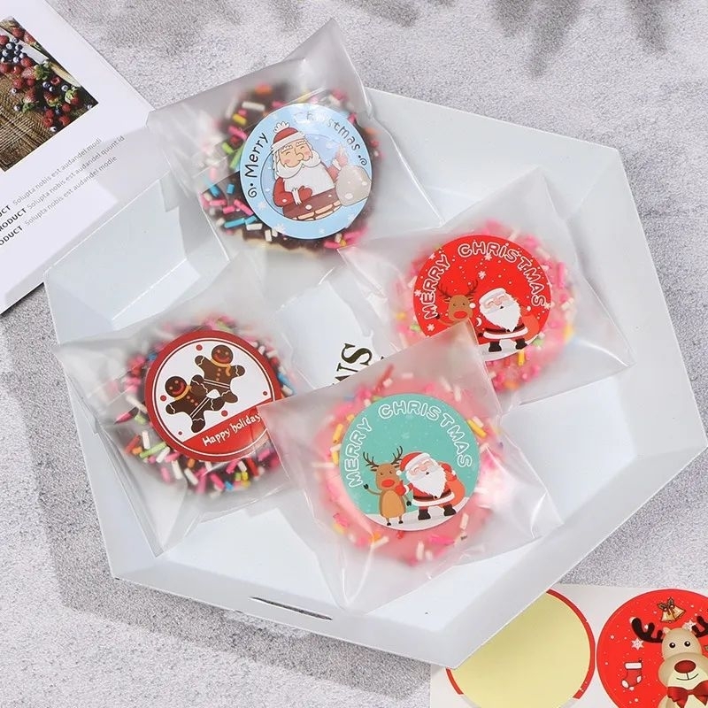 

(SS7) Sticker segel bulat natal/Christmas