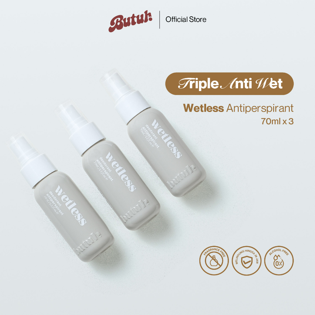 BUTUH - [Bundle 3 Pcs] Wetless - Butuh Antiperspirant