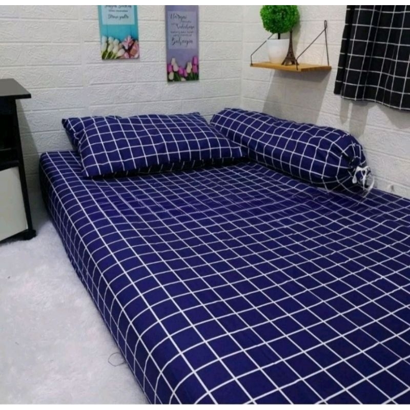 HOT SALE SPREI KOTAK KOTAK SPREI AESTHETIC SPREI KOTAK AESTHETIC SPREI KOTAK HITAM SPREI KOTAK
