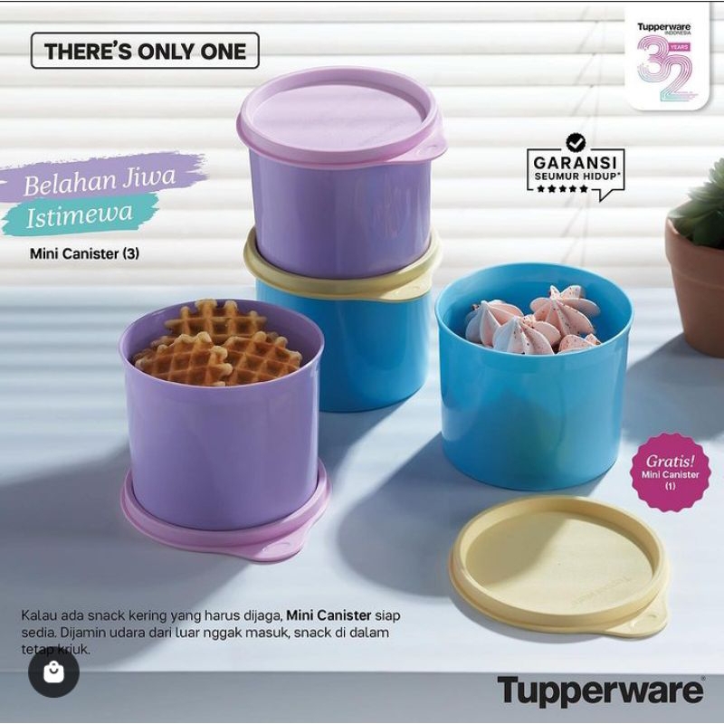 Mini canister tupperware beli 3 gratis 1 / toples tupperware