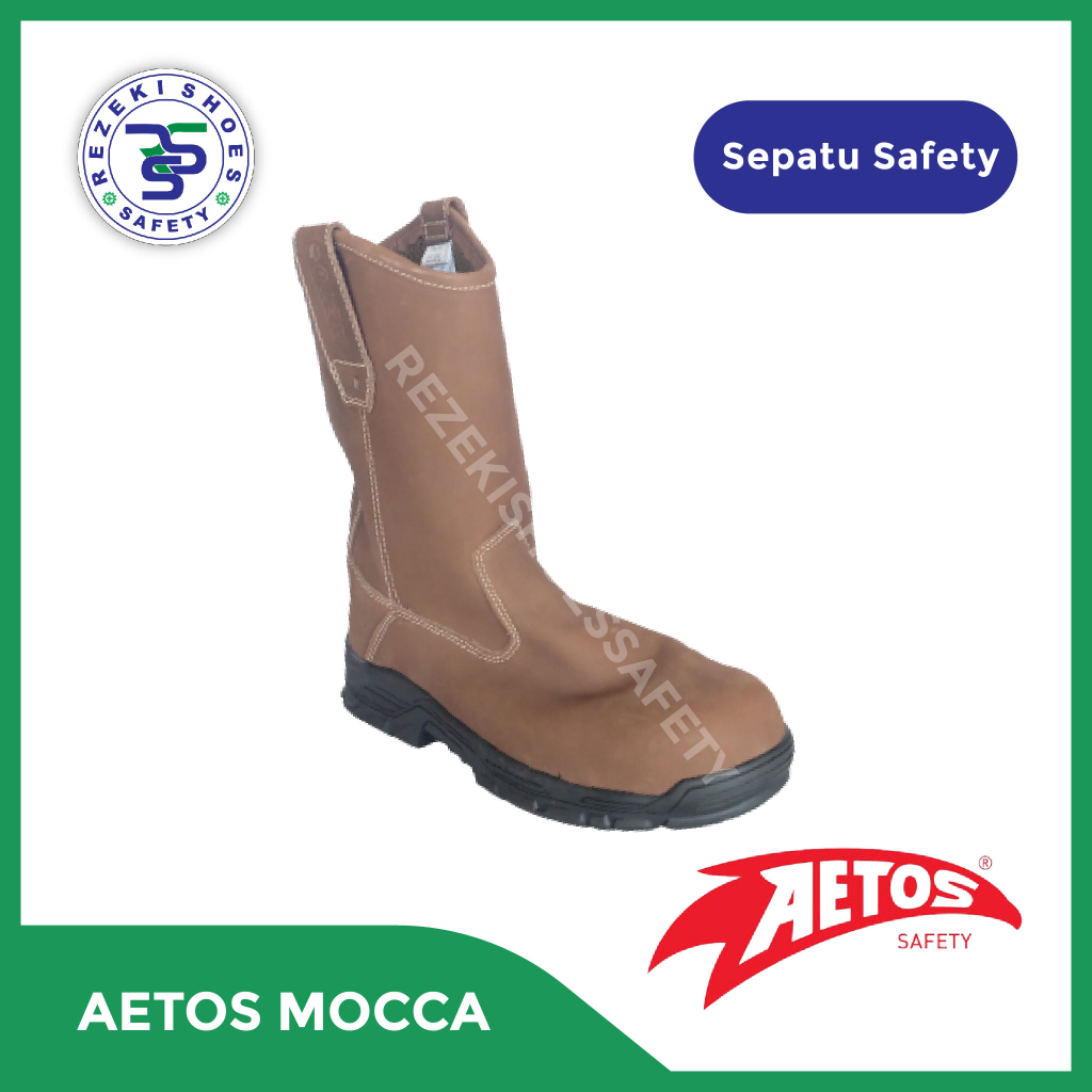 SEPATU SAFETY AETOS LITHIUM MOCCA BROWN BLACK