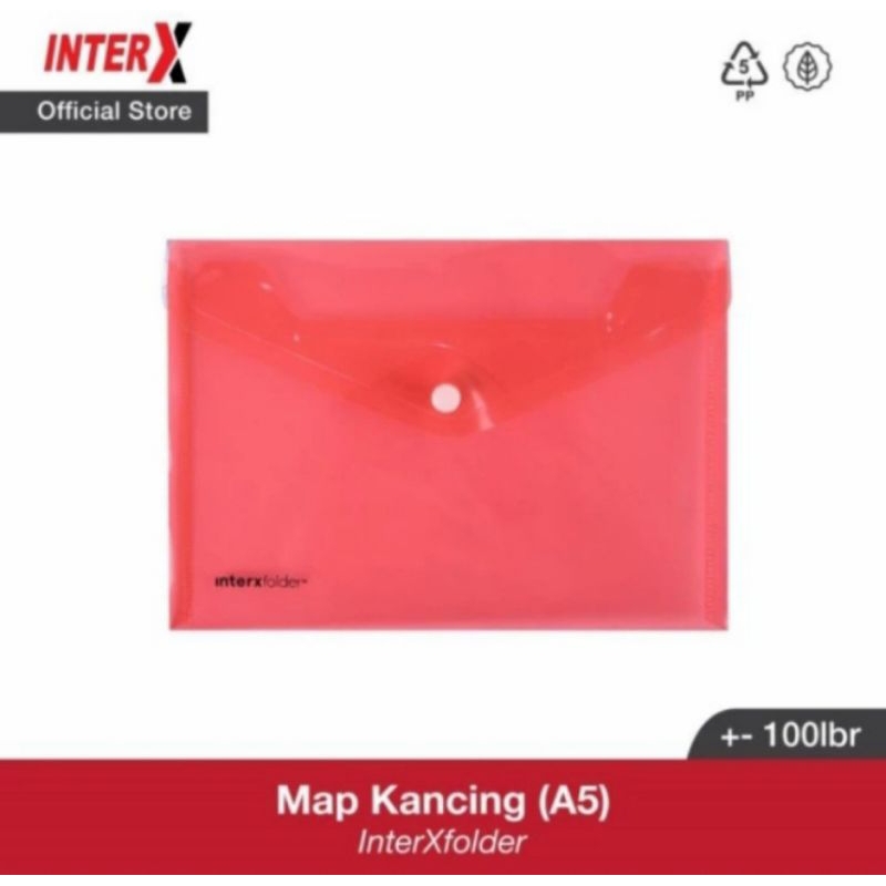 

InterX map kancing A5 isi12 pcs -Biru