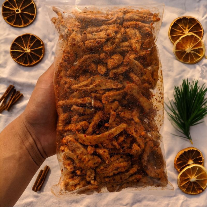 

BASRENG PEDAS DAUN JERUK 1 KG / BASRENG BANDUNG / KERIPIK BASRENG/ SEBLAK KERING BASRENG VIRAL / BASRENG BUMBU MELIMPAH