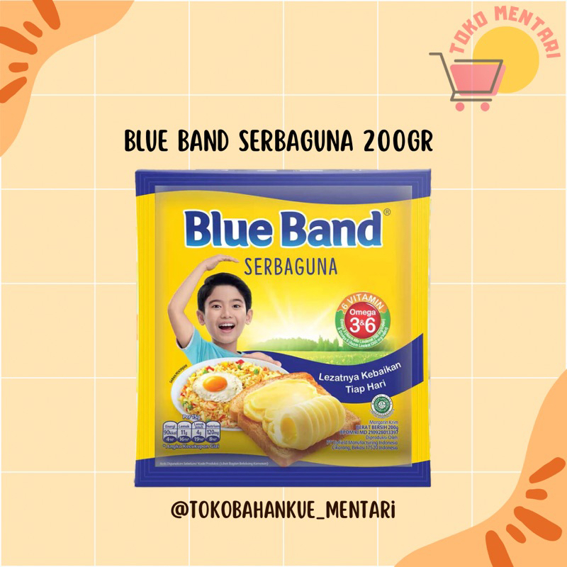 

Blue Band Serbaguna Sachet 200gr | Promo Blue Band | Free 2 Sachet Kecap Bango 18ml