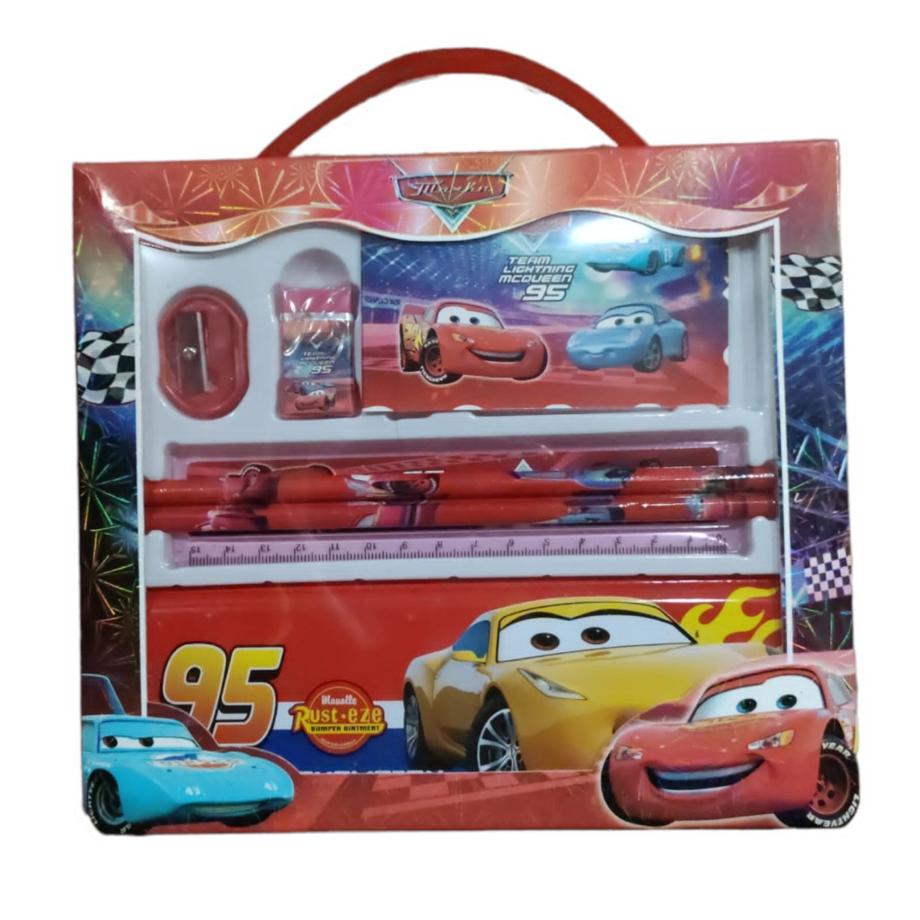 

paket alat tulis study set karakter The Cars Mcqueen