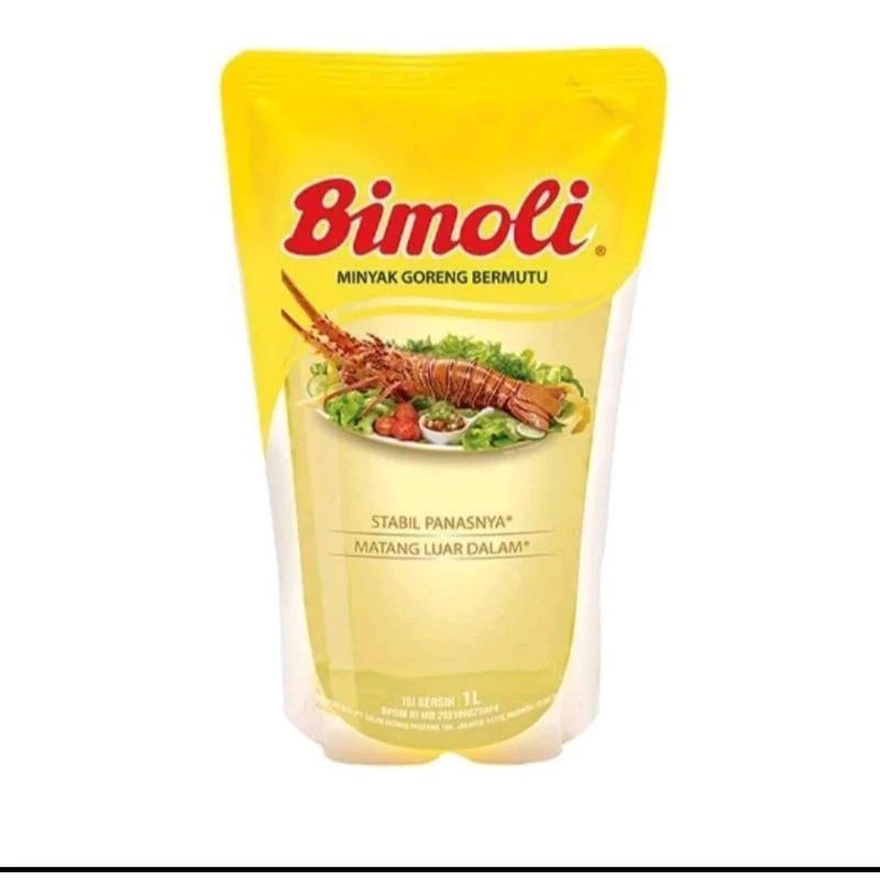 

Bimoli 1liter | Minyak Bimoli 1L pouch | Minyak goreng Bimoli