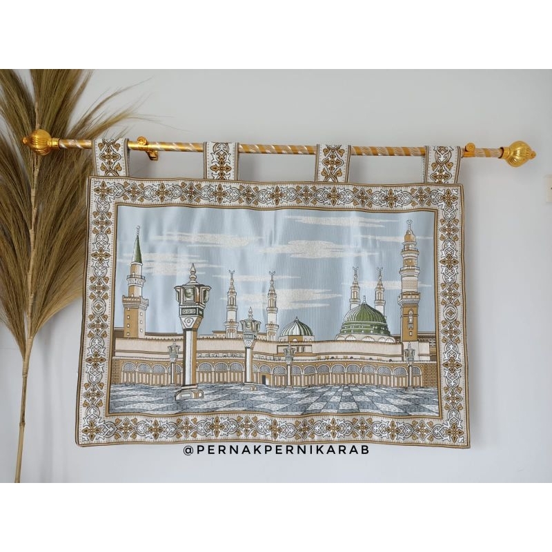 kaligrafi hiasan dinding kiswah masjid Nabawi