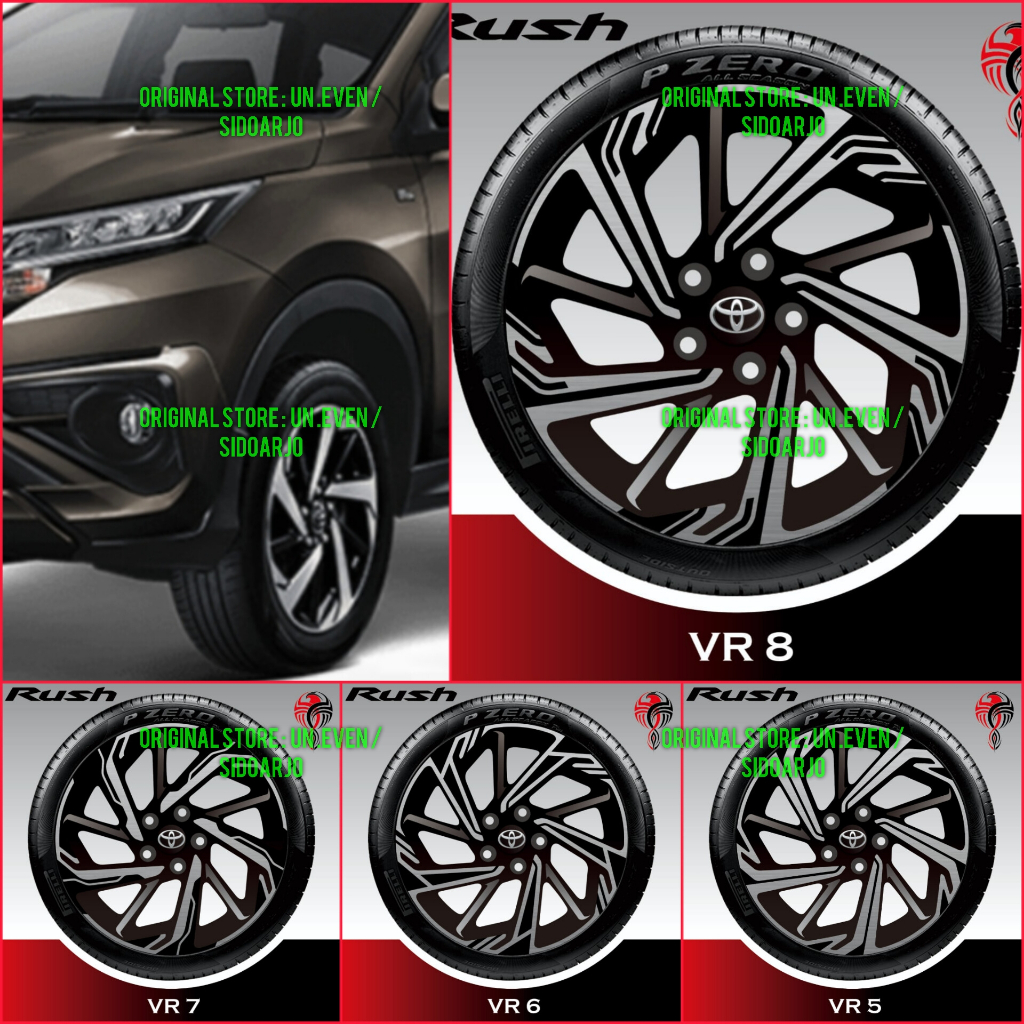 STICKER VELG NEW RUSH