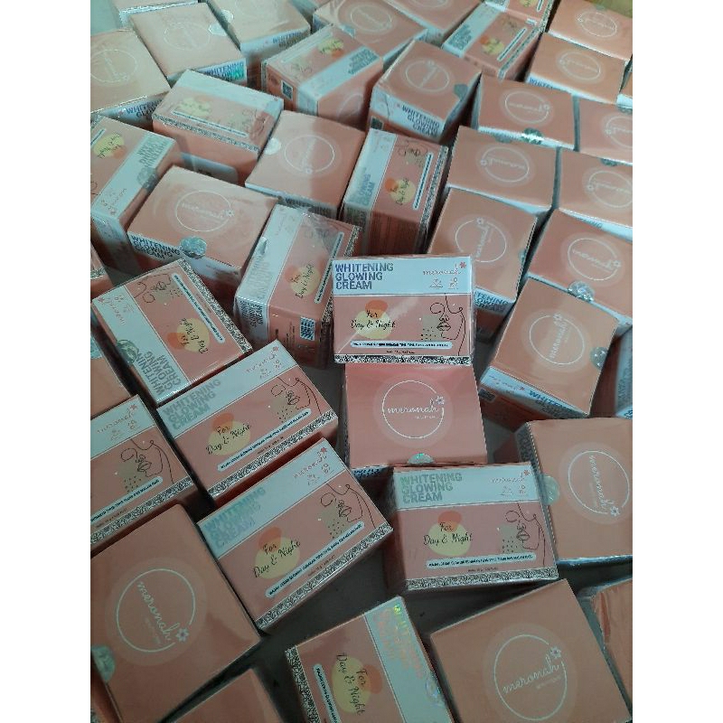 Paket Reseller Cream Meronah 10pc - Whitening Glowing Siang Malam 2in1 BPOM