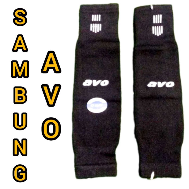 Kaos Kaki Sambung Avo Dewasa Nilon Tebal Hitam dan Putih