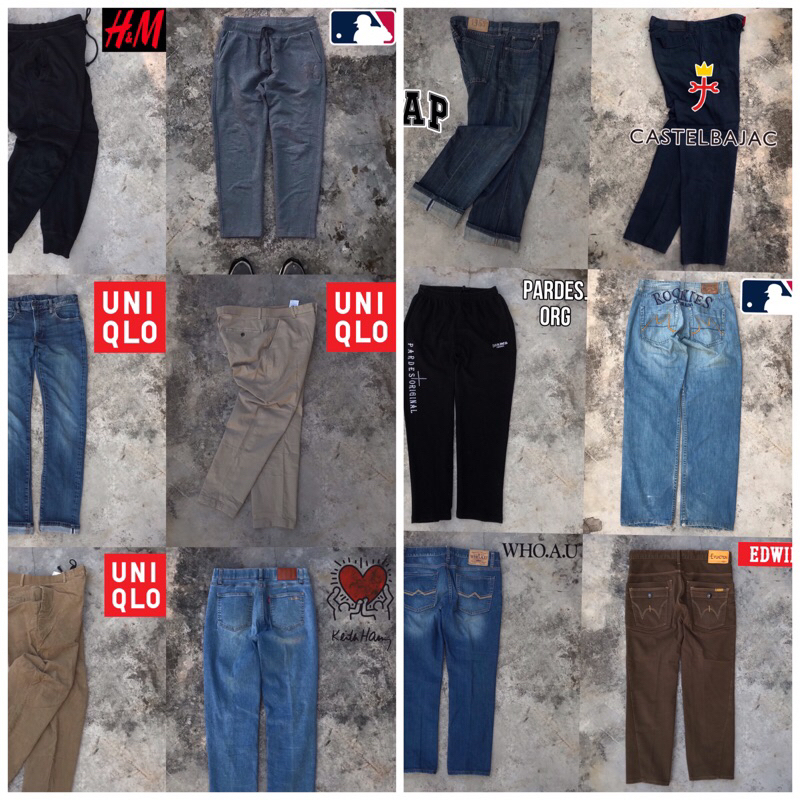 CELANA PANJANG UNIQLO SELVEDGE ORIGINAL | Celana panjang pria wanita 2nd