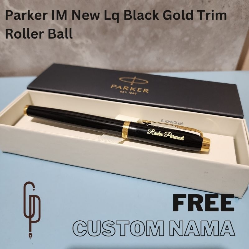 

Pulpen Parker Original IM New Black Gold Trim (Klip Emas) RB